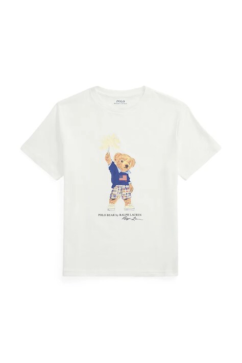 Tričko Polo Ralph Lauren bílá barva, 323979103002