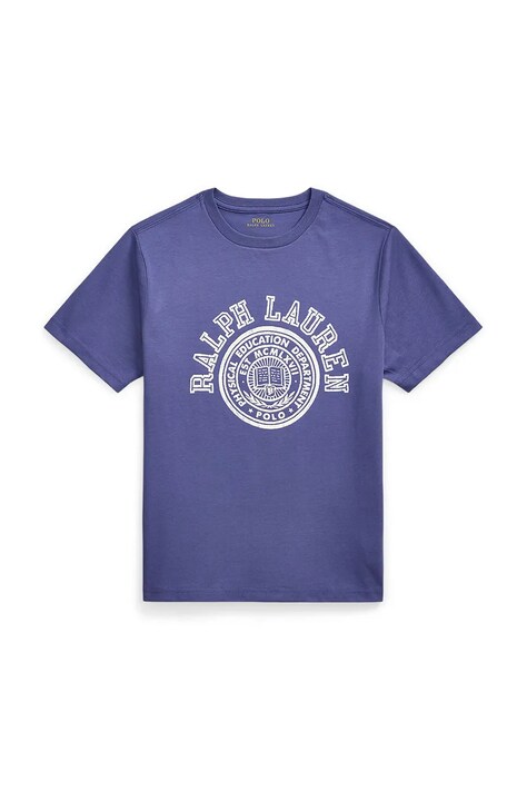 Βαμβακερό μπλουζάκι Polo Ralph Lauren χρώμα: ναυτικό μπλε, 323971317002