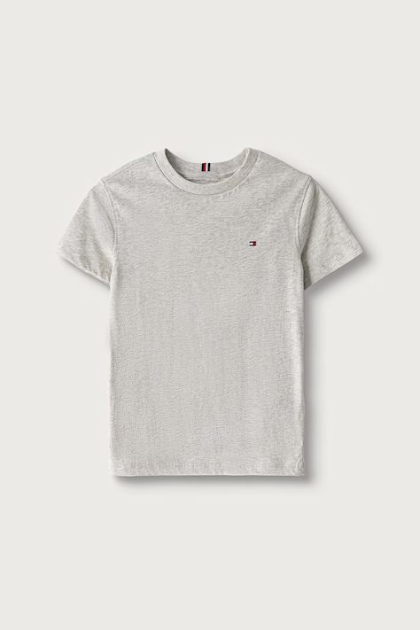 Tommy Hilfiger Tricou pentru copii din bumbac gri KB0KB06879