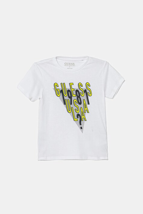 Guess tricou de bumbac pentru copii culoarea alb, cu imprimeu, N5YI02 K8HM4