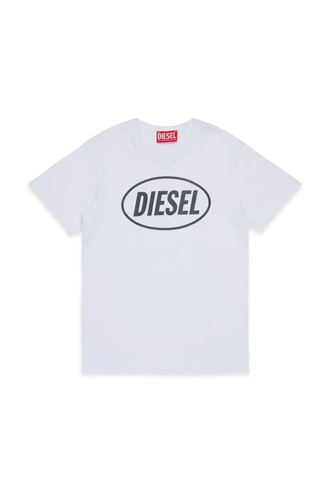 Παιδικό βαμβακερό μπλουζάκι Diesel TUNDRA T-SHIRT χρώμα: άσπρο, J02464