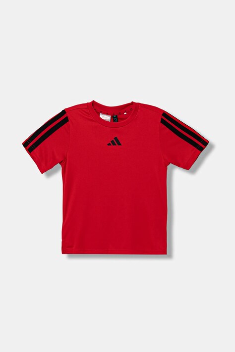 adidas tricou copii culoarea rosu, cu imprimeu, JJ1034