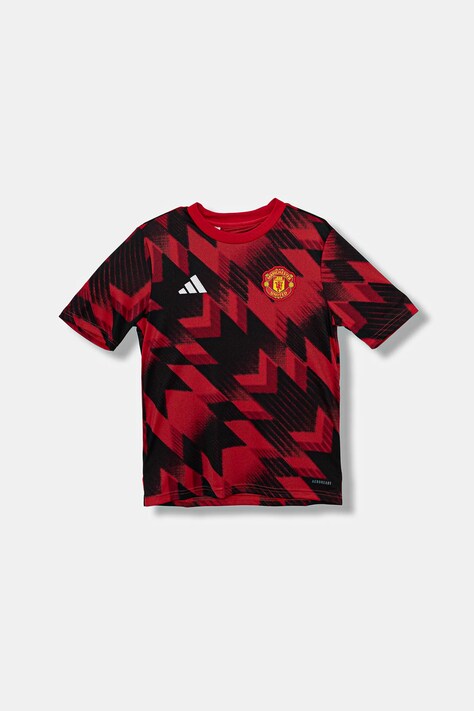 Детская футболка adidas Performance Manchester United цвет красный узор JP3235