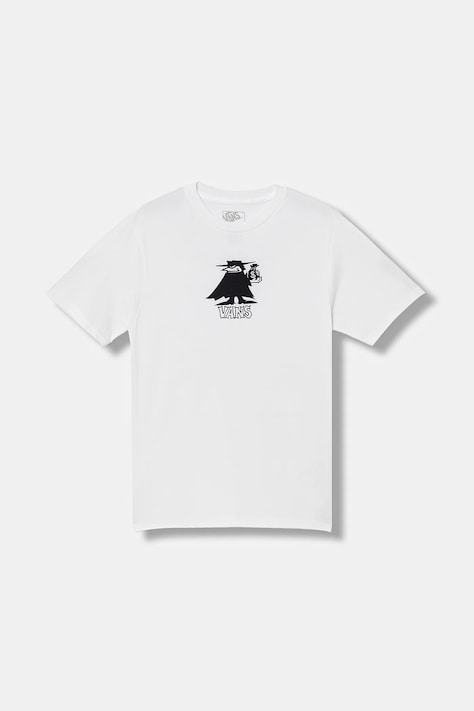 Παιδικό βαμβακερό μπλουζάκι Vans Classified SS χρώμα: άσπρο, VN000R05WHT1