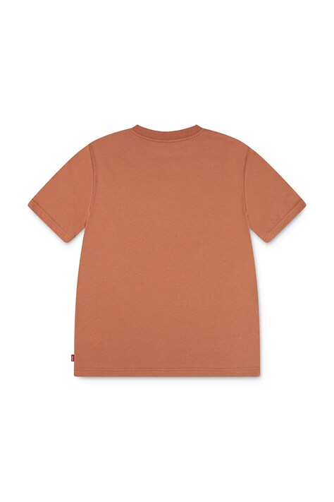 Levi's tricou de bumbac pentru copii DESERT TRAIL TEE culoarea portocaliu, cu imprimeu, 8EN993
