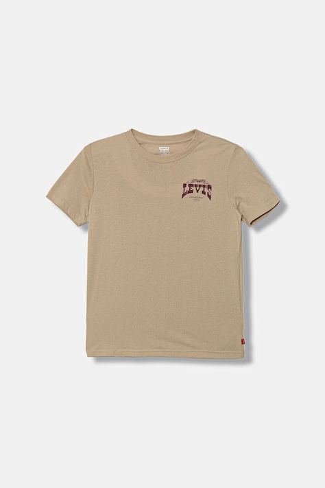 Levi's tricou copii GALLOPING FREE TEE culoarea bej, cu imprimeu, 9EN614