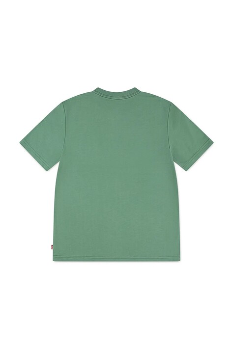 Levi's tricou copii STREAMLINE MONOGRAM TEE culoarea verde, cu imprimeu, 9EP035