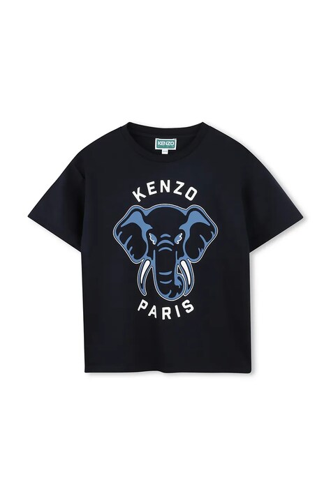 Παιδικό βαμβακερό μπλουζάκι Kenzo Kids χρώμα: ναυτικό μπλε, K61446