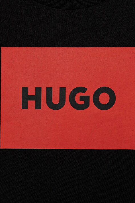 Дитяча бавовняна футболка HUGO — фото 3