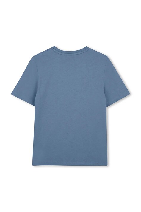 BOSS t-shirt bawełniany dziecięcy kolor fioletowy z nadrukiem J52711