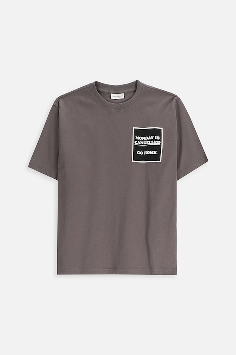 Coccodrillo tricou de bumbac pentru copii culoarea gri, cu imprimeu, EVERYDAY BOY A