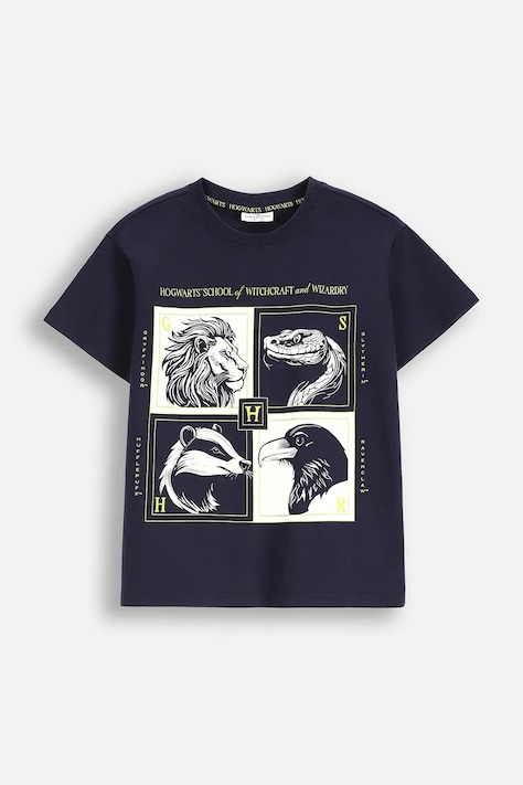 Coccodrillo tricou de bumbac pentru copii culoarea bleumarin, cu imprimeu, LICENCE BOY WARNER BROS
