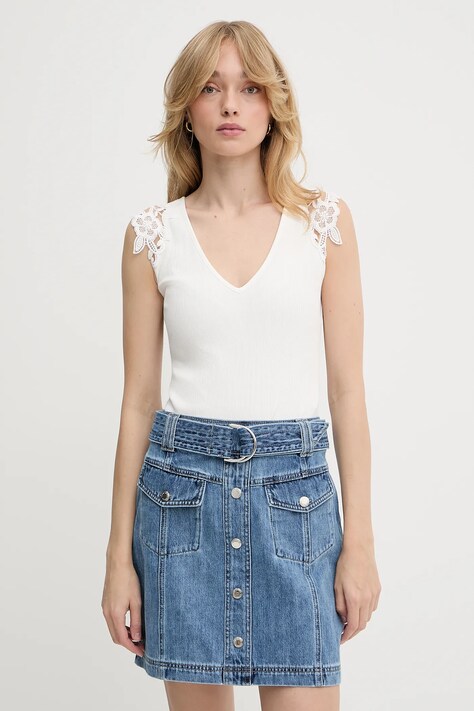 Morgan top culoarea alb, DELLA