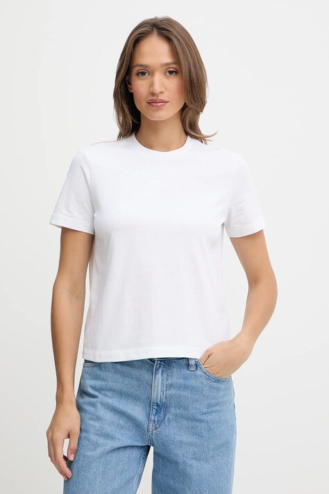 Calvin Klein t-shirt bawełniany damski kolor biały LV044C905G