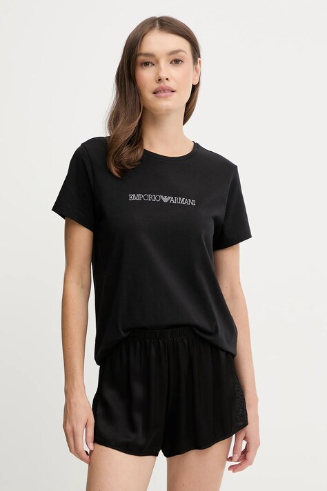 Tričko Emporio Armani Underwear dámské, černá barva, EW000408 AF13033