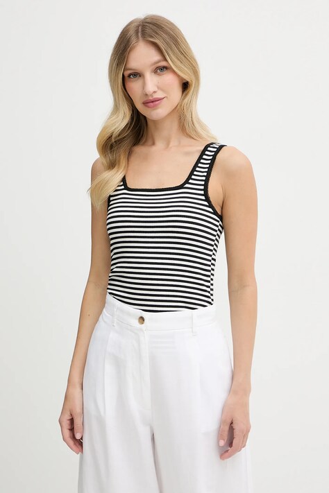 Tommy Hilfiger top culoarea negru, WW0WW45444