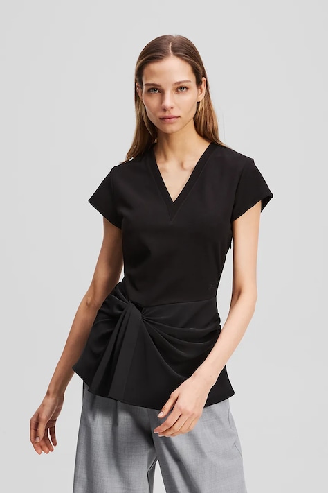 Karl Lagerfeld tricou culoarea negru, A3W17011