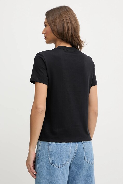Calvin Klein Jeans t-shirt bawełniany damski kolor czarny LV047C854G