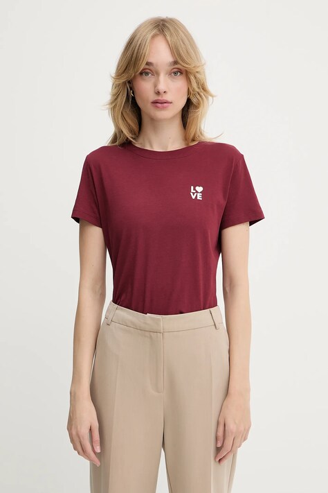 BOSS Orange tricou din bumbac culoarea roșu, 50545288