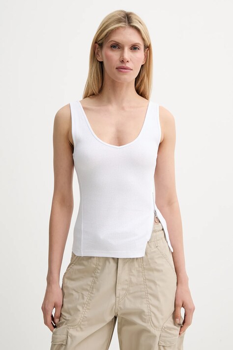 G-Star pamut top fehér, D26226-D275