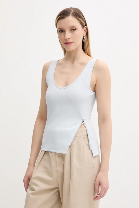 G-Star top bawełniany kolor niebieski D26226-D275