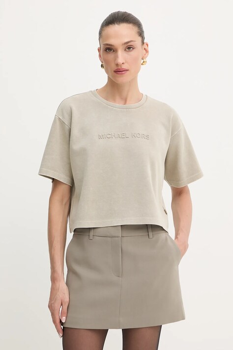 MICHAEL Michael Kors t-shirt damski kolor beżowy MT551T6JQT