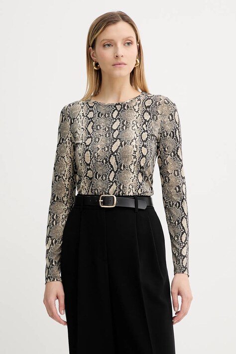 MICHAEL Michael Kors longsleeve kolor beżowy MT551STHMC