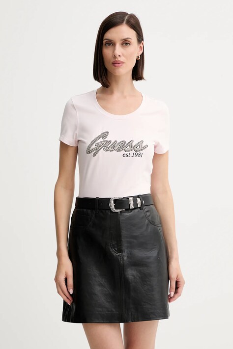 Guess tricou culoarea roz, W5YI16 J1314