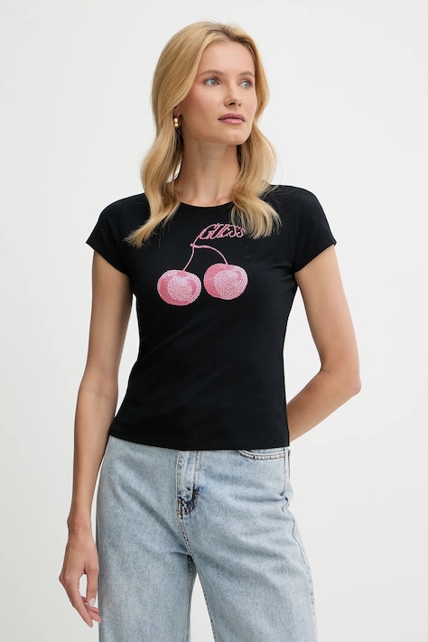Футболка Guess колір чорний W5YI30 K49A1