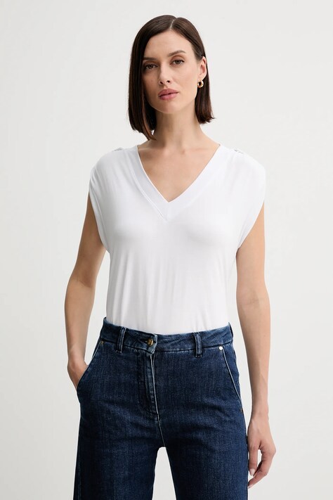 Μπλουζάκι Guess χρώμα: άσπρο, W5YP52 KCYW2