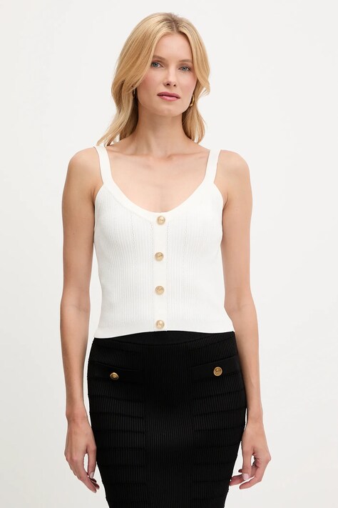 Top Guess EMMIE bílá barva, W5YR10 Z0130