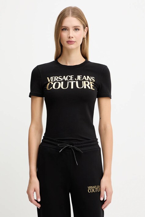 Футболка Versace Jeans Couture цвет чёрный 79HAHT02 CJ03T