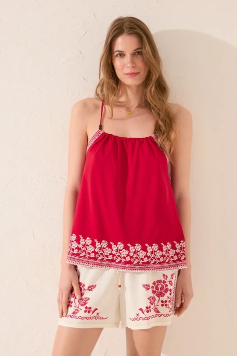 women'secret tricou fără mâneci culoarea roșu, 3279704