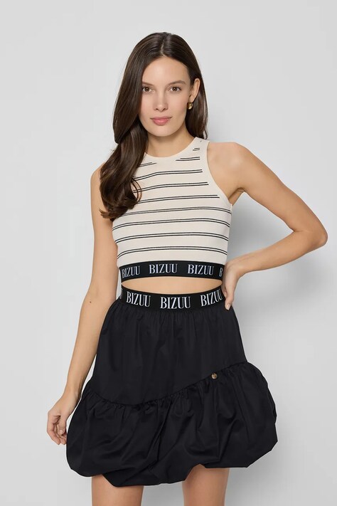 Bizuu top in cotone ALEXI donna colore beige ALEXI KREMOWY