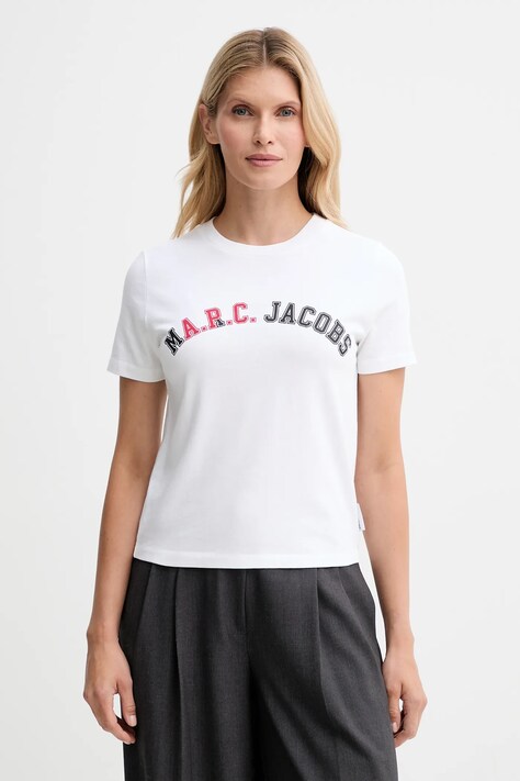 A.P.C. t-shirt bawełniany A.P.C. x MARC JACOBS damski kolor biały COHKS.F26555