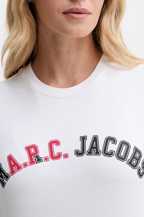 Бавовняна футболка A.P.C. A.P.C. x MARC JACOBS — AW25-TSD0BA, білий — фото 5