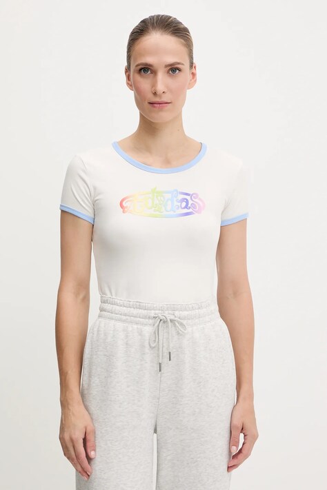 adidas Originals t-shirt PRIDE damski kolor biały JW0829