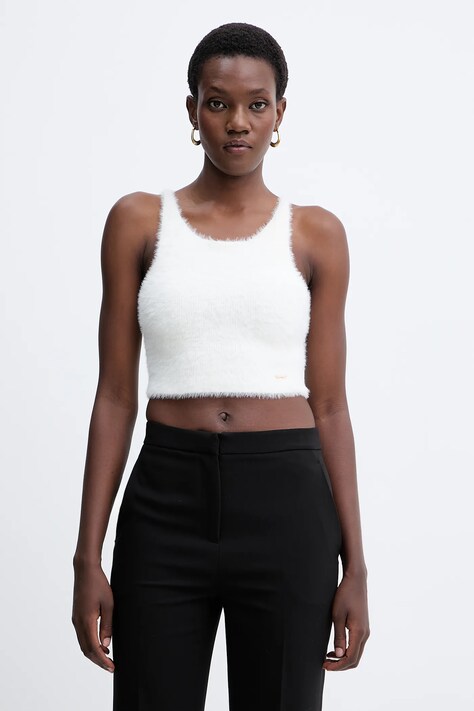 Guess top HAILEY culoarea bej, O5BR01 Z1282