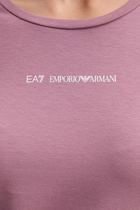 Футболка EA7 Emporio Armani — AW25-TSD0DH, рожевий — фото 5