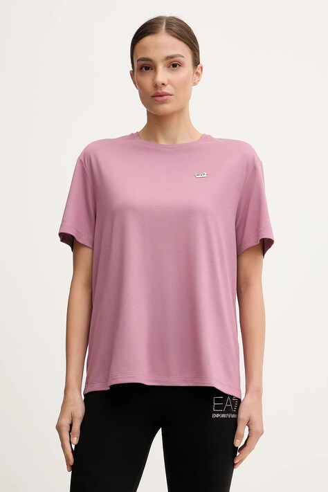 EA7 Emporio Armani t-shirt damski kolor różowy AF13919.7W000189
