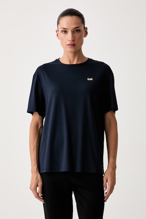 EA7 Emporio Armani tricou pentru femei cu vâscoză bleumarin AF13919.7W000189