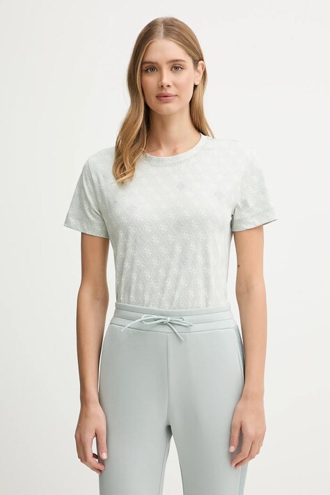 Guess t-shirt bawełniany RHOMBUS damski V5BI14 I3Z14