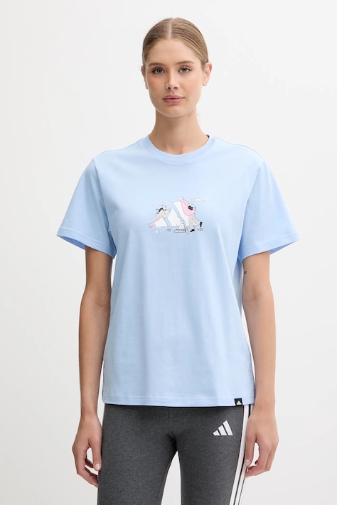 Хлопковая футболка adidas Doodle Hunt JM4383