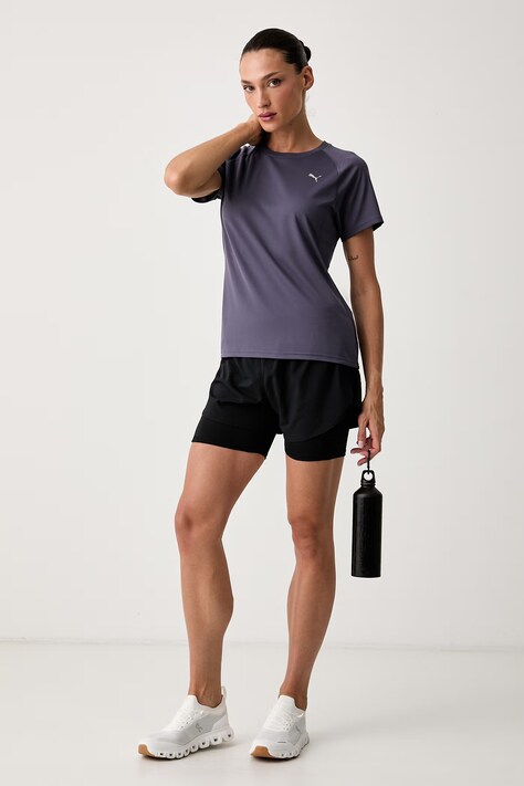 Puma t-shirt γυμναστικής γυναικείο Run Velocity μωβ 526578