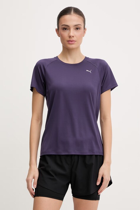 Puma t-shirt treningowy damski kolor fioletowy 526578