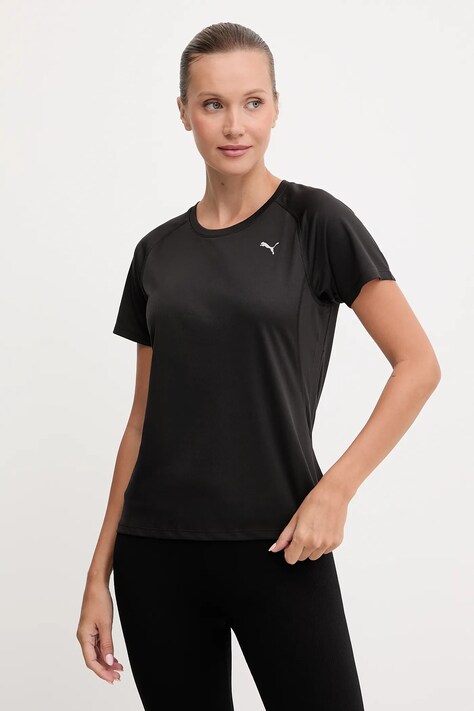 Puma t-shirt treningowy damski kolor czarny 526578