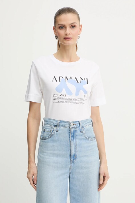 Хлопковая футболка Armani Exchange цвет белый XW001348 AF17172