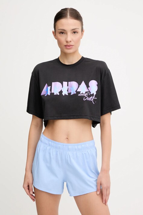 Μπλουζάκι προπόνησης adidas Performance PRIDE χρώμα: μαύρο, JL7613
