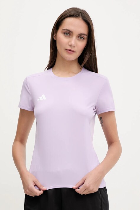 Μπλουζάκι προπόνησης adidas Performance Adizero χρώμα: μοβ, JM8336