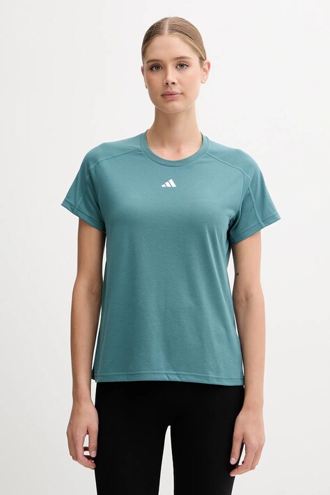 Тениска за трениране adidas Performance WORKOUT ESSENTIALS дамска в зелено JY4571